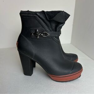 Sorel Womens Medina Rain Heel Boot Size 6 Waterproof Rain Snow